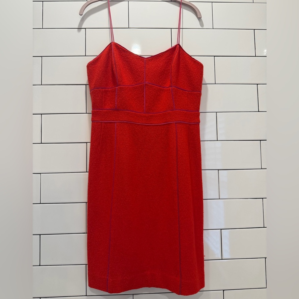 NWOT - Banana Republic Red&Pink Vermillion Spaghetti-Strap Dress